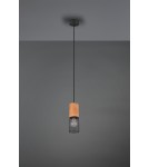 Lampy wiszące pojedyncze - Trio TOSH Wisząca Nowoczesna 1xE27 max 40W Czarny Mat 304300132 - product 2
