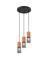 Trio TOSH Wisząca Nowoczesna 3xE27 max 40W Czarny Mat 304330332