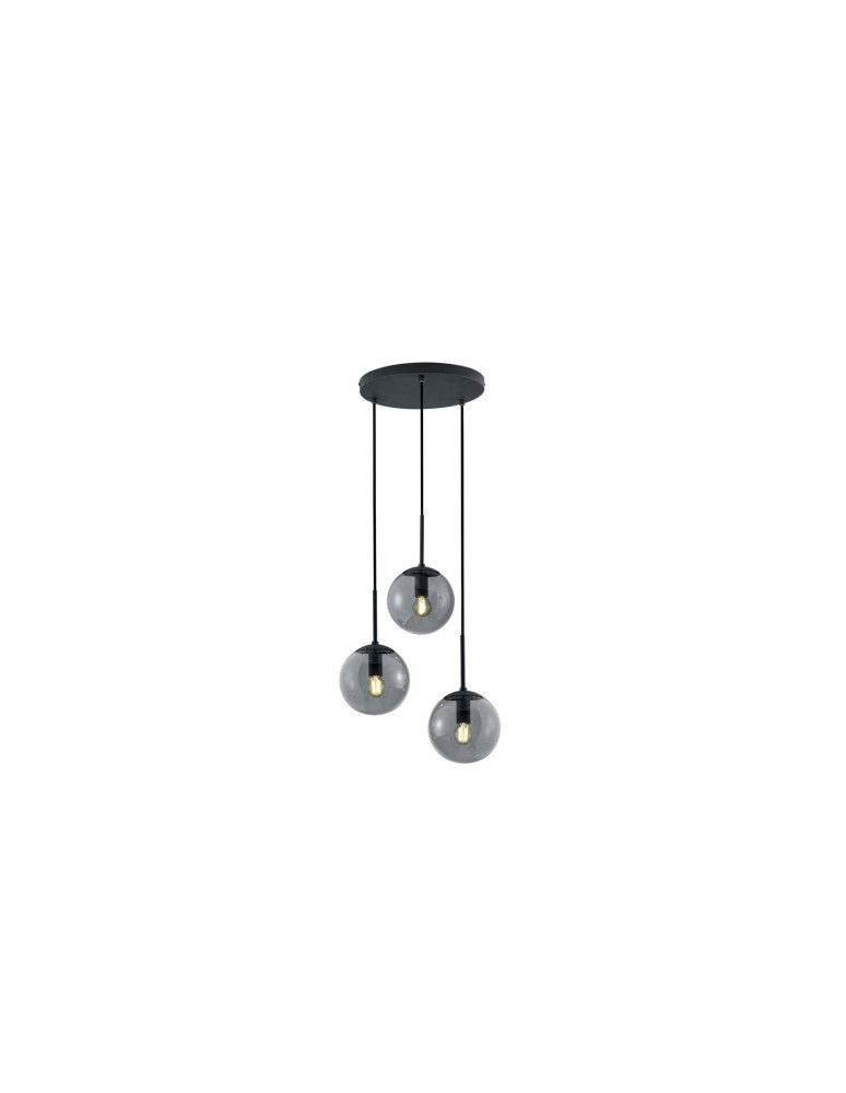 Lampy wiszące potrójne - Trio BALINI Wisząca Nowoczesna 3xE14 max 28W Antracyt 308590342 - produkt kolory-swiatla.pl 1