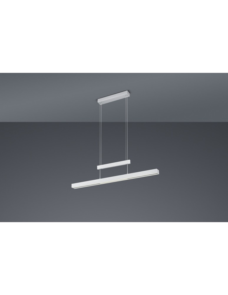 Lampy wiszące - Trio TRAJAN Wisząca Nowoczesna 1xLED max 45W 2700K-5000K Nikiel Mat 375310507 - product kolory-swiatla.pl 4