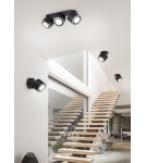 Lampy sufitowe reflektory - Trio TAURUS Reflektor Ścienny 1xLED max 5W 3000K Czarny Mat 652910132 - produkt 2