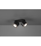 Lampy sufitowe reflektory - Trio TAURUS Reflektor Sufitowy 2xLED max 5W 3000K Czarny Mat 652910232 - product 3