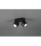 Lampy sufitowe reflektory - Trio TAURUS Reflektor Sufitowy 2xLED max 5W 3000K Czarny Mat 652910232 - product 4