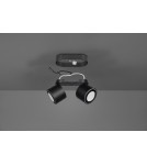 Lampy sufitowe reflektory - Trio TAURUS Reflektor Sufitowy 2xLED max 5W 3000K Czarny Mat 652910232 - product 5
