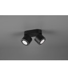 Lampy sufitowe reflektory - Trio TAURUS Reflektor Sufitowy 2xLED max 5W 3000K Czarny Mat 652910232 - product 6