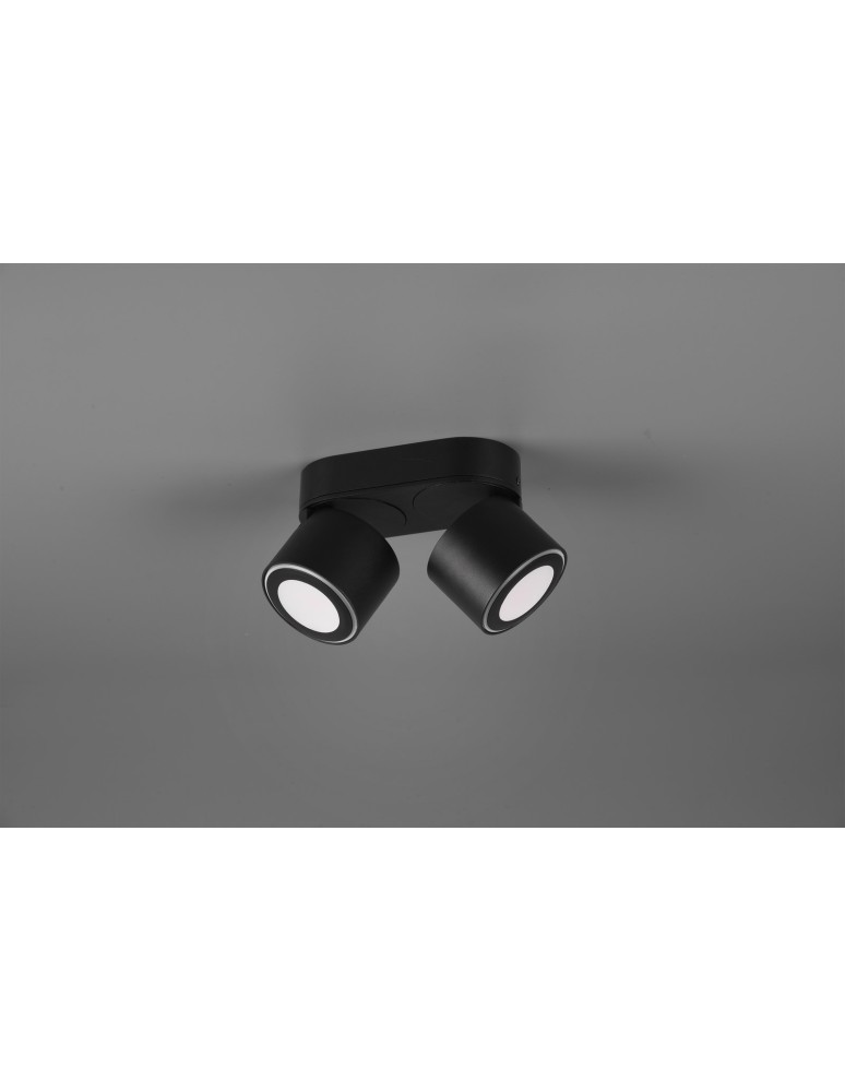 Trio TAURUS Reflektor Sufitowy 2xLED max 5W 3000K Czarny Mat 652910232
