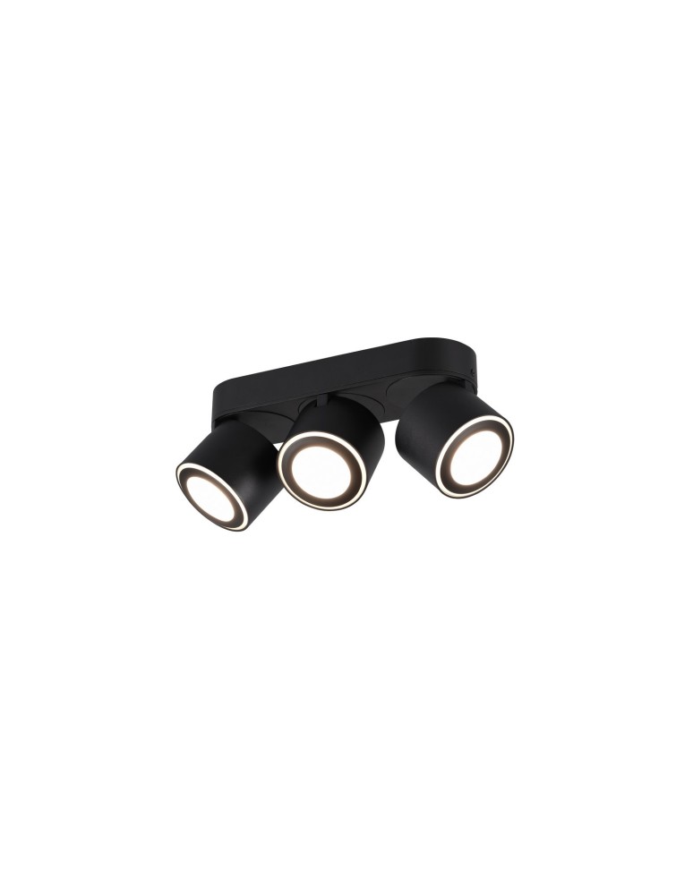 Trio TAURUS Reflektor Sufitowy 3xLED max 5W 3000K Czarny Mat 652910332