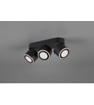 Lampy sufitowe reflektory - Trio TAURUS Reflektor Sufitowy 3xLED max 5W 3000K Czarny Mat 652910332 - produkt 4