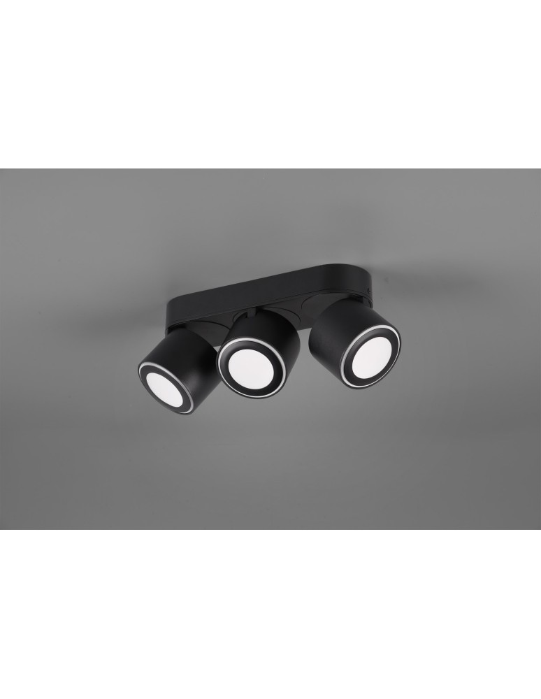 Trio TAURUS Reflektor Sufitowy 3xLED max 5W 3000K Czarny Mat 652910332