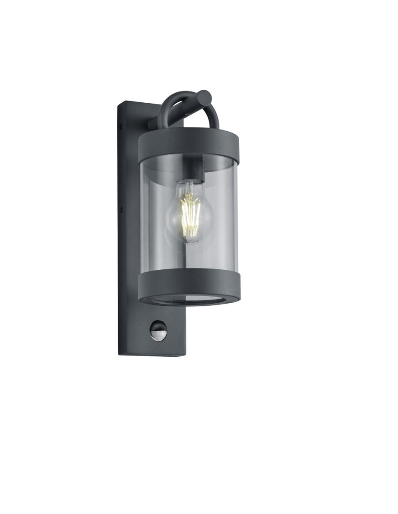 Lampy zewnętrzne z czujnikiem ruchu - Trio SAMBESI Zewnętrzna Ścienna 1xE27 max 28W Antracyt 204169142 - produkt kolory-swiatla.pl 1