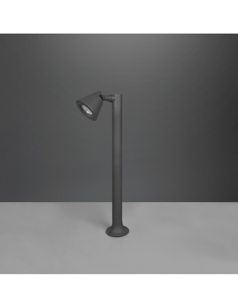 Lampy ogrodowe stojące - Trio KAVERI Zewnętrzna Stojąca 1xGU10 max 5W Antracyt 506060142 - product kolory-swiatla.pl 3