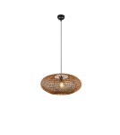 Lampy wiszące boho - Trio HEDDA Wisząca Nowoczesna 1xE27 max 40W Czarny Mat 312300136 - product 1