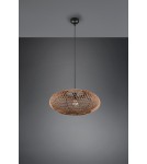 Lampy wiszące boho - Trio HEDDA Wisząca Nowoczesna 1xE27 max 40W Czarny Mat 312300136 - product 2
