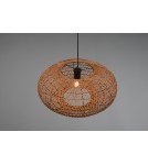Lampy wiszące boho - Trio HEDDA Wisząca Nowoczesna 1xE27 max 40W Czarny Mat 312300136 - product 3