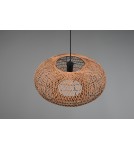 Lampy wiszące boho - Trio HEDDA Wisząca Nowoczesna 1xE27 max 40W Czarny Mat 312300136 - product 4