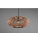 Lampy wiszące boho - Trio HEDDA Wisząca Nowoczesna 1xE27 max 40W Czarny Mat 312300136 - product 6
