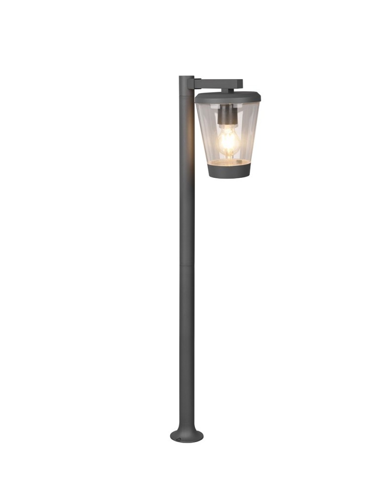 Lampy ogrodowe stojące - Trio CAVADO Zewnętrzna Stojąca 1xE27 max 40W Antracyt 411060142 - produkt kolory-swiatla.pl 1