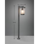Lampy ogrodowe stojące - Trio CAVADO Zewnętrzna Stojąca 1xE27 max 40W Antracyt 411060142 - product 3