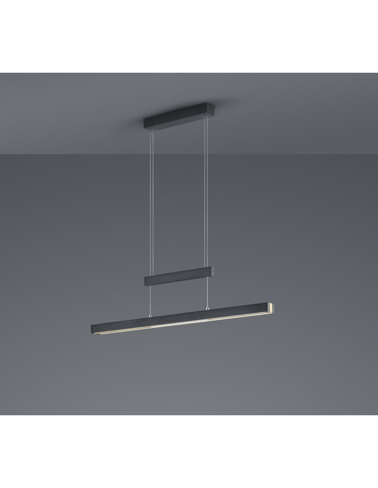 Lampy wiszące - Trio TRAJAN Wisząca Nowoczesna 1xLED max 45W 2700K-5000K Czarny Mat 375310502 - produkt kolory-swiatla.pl 3