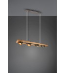 Lampy wiszące na listwie - Trio BELL Wisząca Nowoczesna 4xE14 max 25W Nikiel Antyczny 301900467 - produkt 2