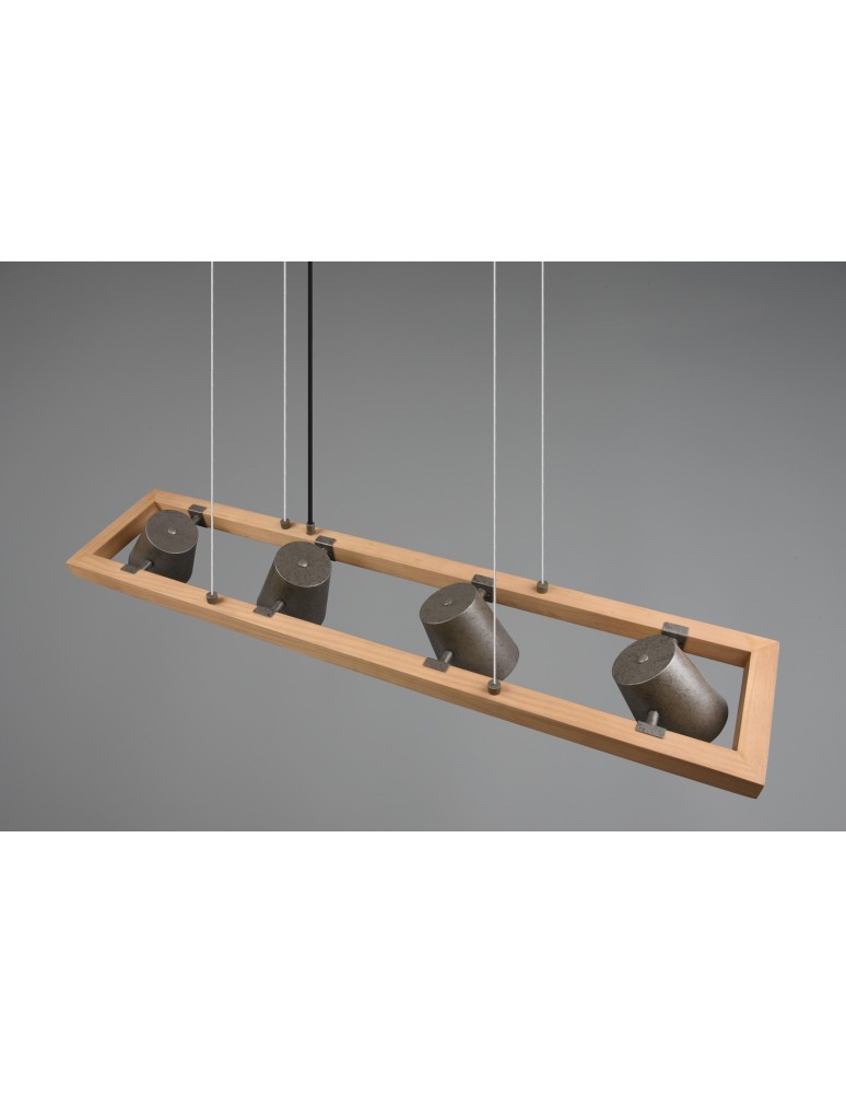 Trio BELL Wisząca Nowoczesna 4xE14 max 25W Nikiel Antyczny 301900467