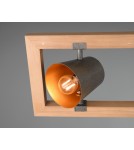 Lampy wiszące na listwie - Trio BELL Wisząca Nowoczesna 4xE14 max 25W Nikiel Antyczny 301900467 - produkt 4