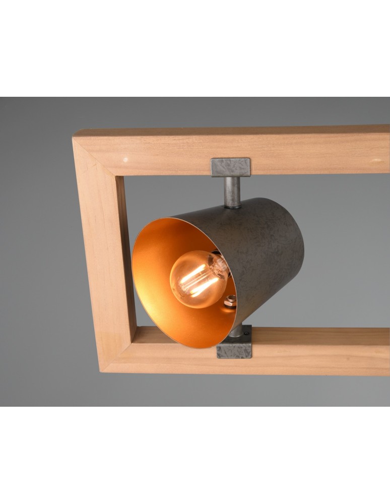 Trio BELL Wisząca Nowoczesna 4xE14 max 25W Nikiel Antyczny 301900467