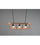 Lampy wiszące na listwie - Trio AGRA Wisząca Nowoczesna 3xE27 max 10W Czarny Mat 313800332 - product 3