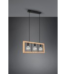 Lampy wiszące na listwie - Trio AGRA Wisząca Nowoczesna 3xE27 max 10W Czarny Mat 313800332 - product 5
