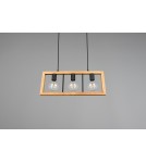 Lampy wiszące na listwie - Trio AGRA Wisząca Nowoczesna 3xE27 max 10W Czarny Mat 313800332 - product 7