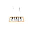 Lampy wiszące na listwie - Trio AGRA Wisząca Nowoczesna 3xE27 max 10W Czarny Mat 313800332 - product 8