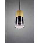 Lampy wiszące pojedyncze - Trio ROBIN Wisząca Nowoczesna 1xE27 max 28W Mosiądz Mat 310600154 - product 6