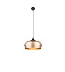 Lampy wiszące pojedyncze - Trio CHIRON Wisząca Nowoczesna 1xE27 max 40W Mosiądz Mat 310890108 - produkt 1