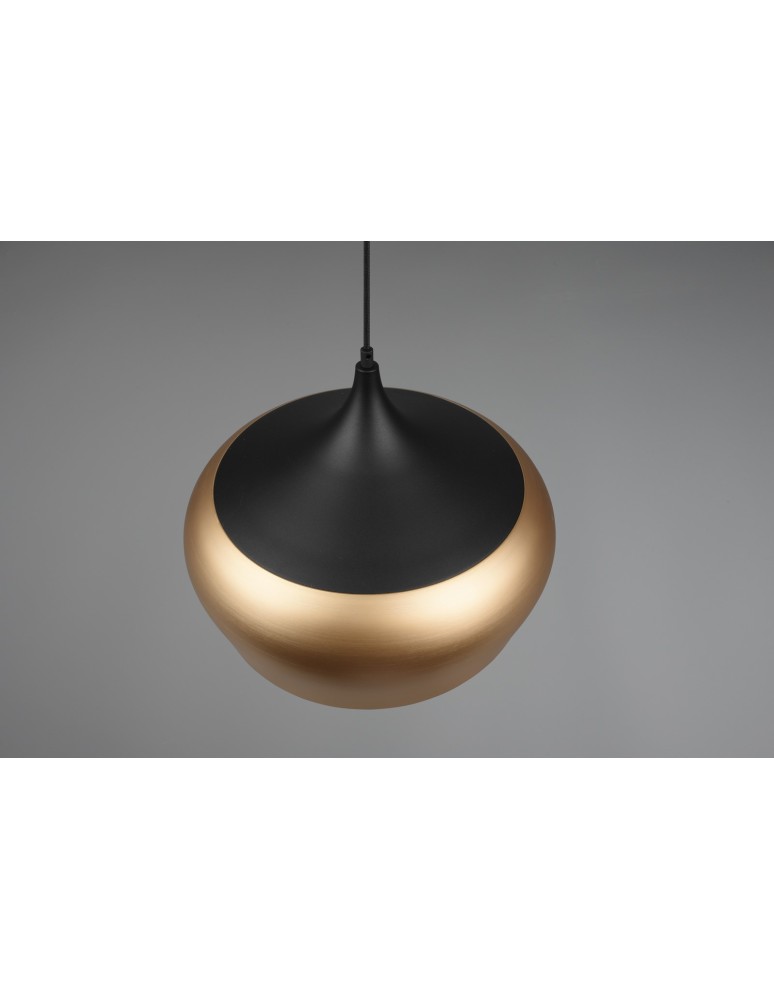 Lampy wiszące pojedyncze - Trio CHIRON Wisząca Nowoczesna 1xE27 max 40W Mosiądz Mat 310890108 - produkt kolory-swiatla.pl 2