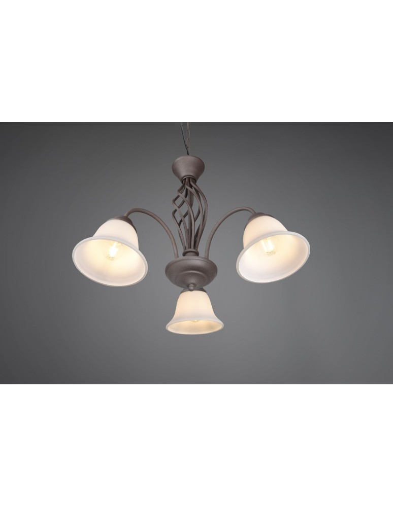 Trio RUSTICA Wisząca Klasyczna 3xE14 max 40W Rdzawy 101000324