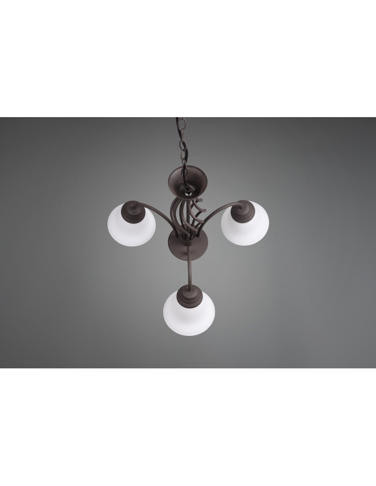 Trio RUSTICA Wisząca Klasyczna 3xE14 max 40W Rdzawy 101000324