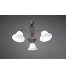 Żyrandole 5 punktowe - Trio RUSTICA Wisząca Klasyczna 3xE14 max 40W Rdzawy 101000324 - product 5