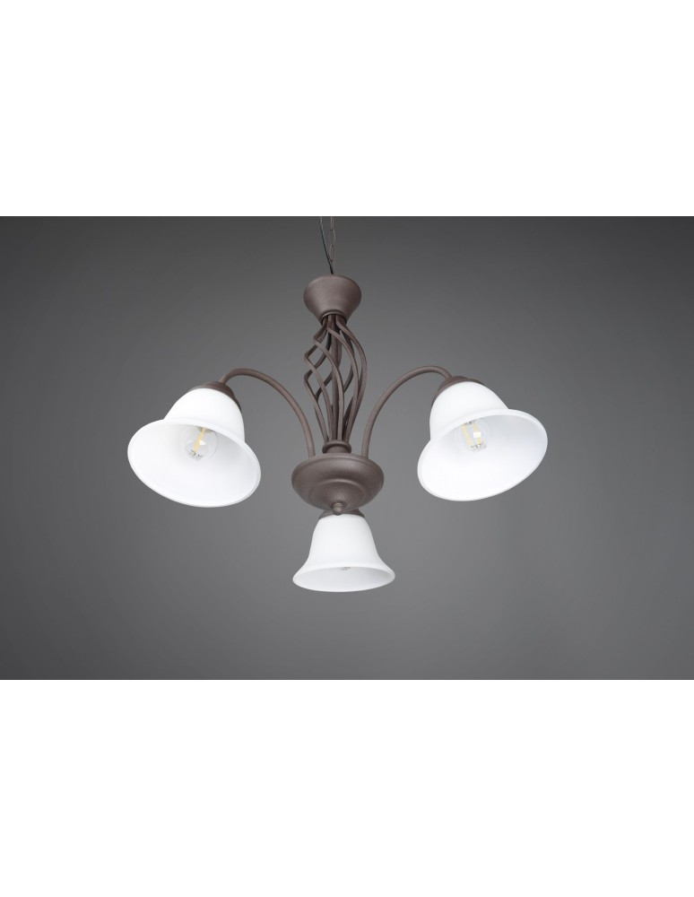 Trio RUSTICA Wisząca Klasyczna 3xE14 max 40W Rdzawy 101000324