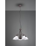 Żyrandole 3 punktowe - Trio RUSTICA Wisząca Klasyczna 5xE14 max 40W Rdzawy 101000524 - product 3