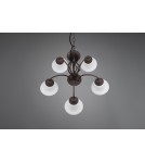 Żyrandole 3 punktowe - Trio RUSTICA Wisząca Klasyczna 5xE14 max 40W Rdzawy 101000524 - product 4