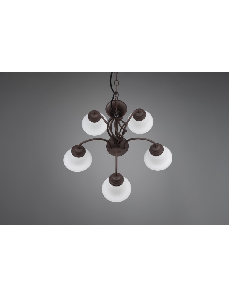 Trio RUSTICA Wisząca Klasyczna 5xE14 max 40W Rdzawy 101000524