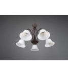Żyrandole 3 punktowe - Trio RUSTICA Wisząca Klasyczna 5xE14 max 40W Rdzawy 101000524 - product 5