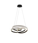 Lampy wiszące - Trio YARA Wisząca Nowoczesna 1xLED max 58W 2300+3000+4000K Czarny Mat 326210132 - produkt 1