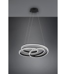 Lampy wiszące - Trio YARA Wisząca Nowoczesna 1xLED max 58W 2300+3000+4000K Czarny Mat 326210132 - produkt 5