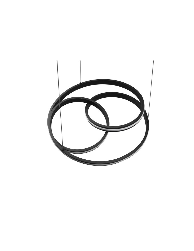 Lampy wiszące - Trio YARA Wisząca Nowoczesna 1xLED max 58W 2300+3000+4000K Czarny Mat 326210132 - produkt kolory-swiatla.pl 8
