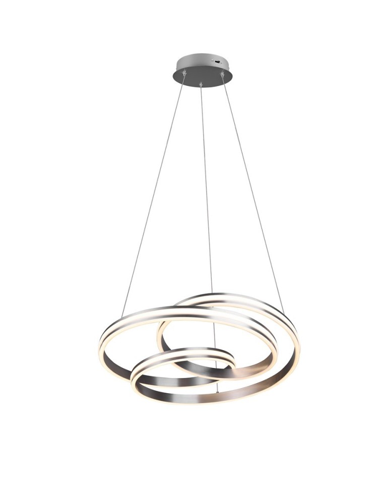 Trio YARA Wisząca Nowoczesna 1xLED max 60W 2300+3000+4000K Nikiel Mat 326210107