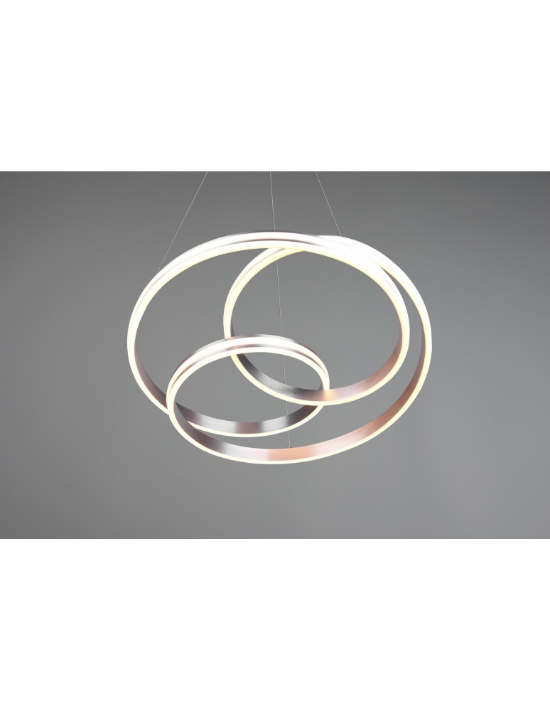 Trio YARA Wisząca Nowoczesna 1xLED max 60W 2300+3000+4000K Nikiel Mat 326210107