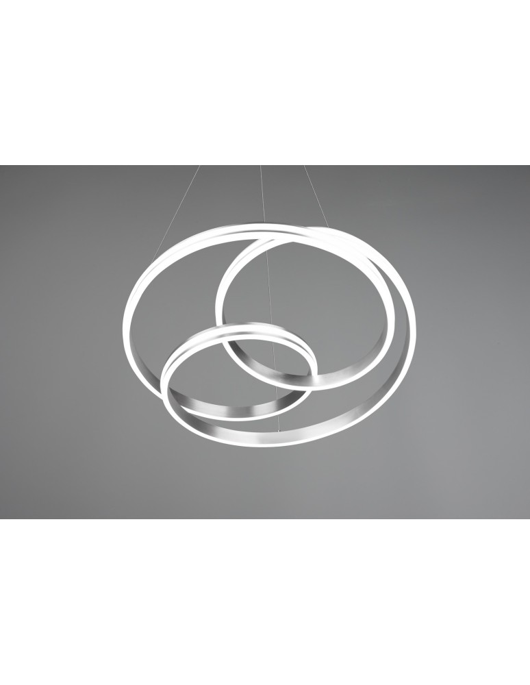 Trio YARA Wisząca Nowoczesna 1xLED max 60W 2300+3000+4000K Nikiel Mat 326210107