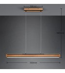 Lampy wiszące - Trio DEACON Wisząca Nowoczesna 1xLED max 42W 2700+4000+6500K Naturalny 326610232 - product 7