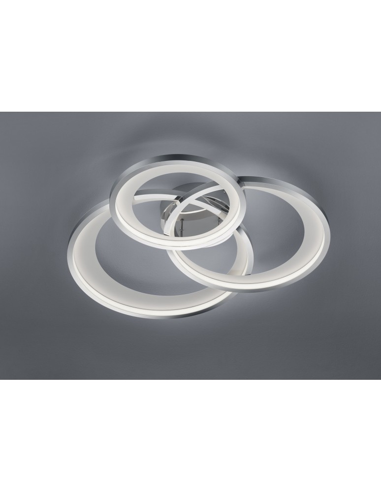 Lampy sufitowe LED - Trio GRANADA Sufitowa Nowoczesna 1xLED max 36W 3000K Chrom 673810306 - product kolory-swiatla.pl 2